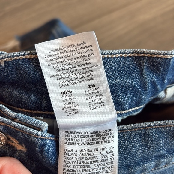 MOTHER Superior High-Waisted Smokin' Fray Shorts Never Enough Size 25 - Picture 10 of 13